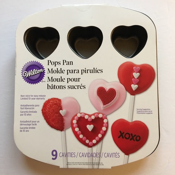 Wilton Other - Wilton Pops Pan Heart Shaped 9 Cavities